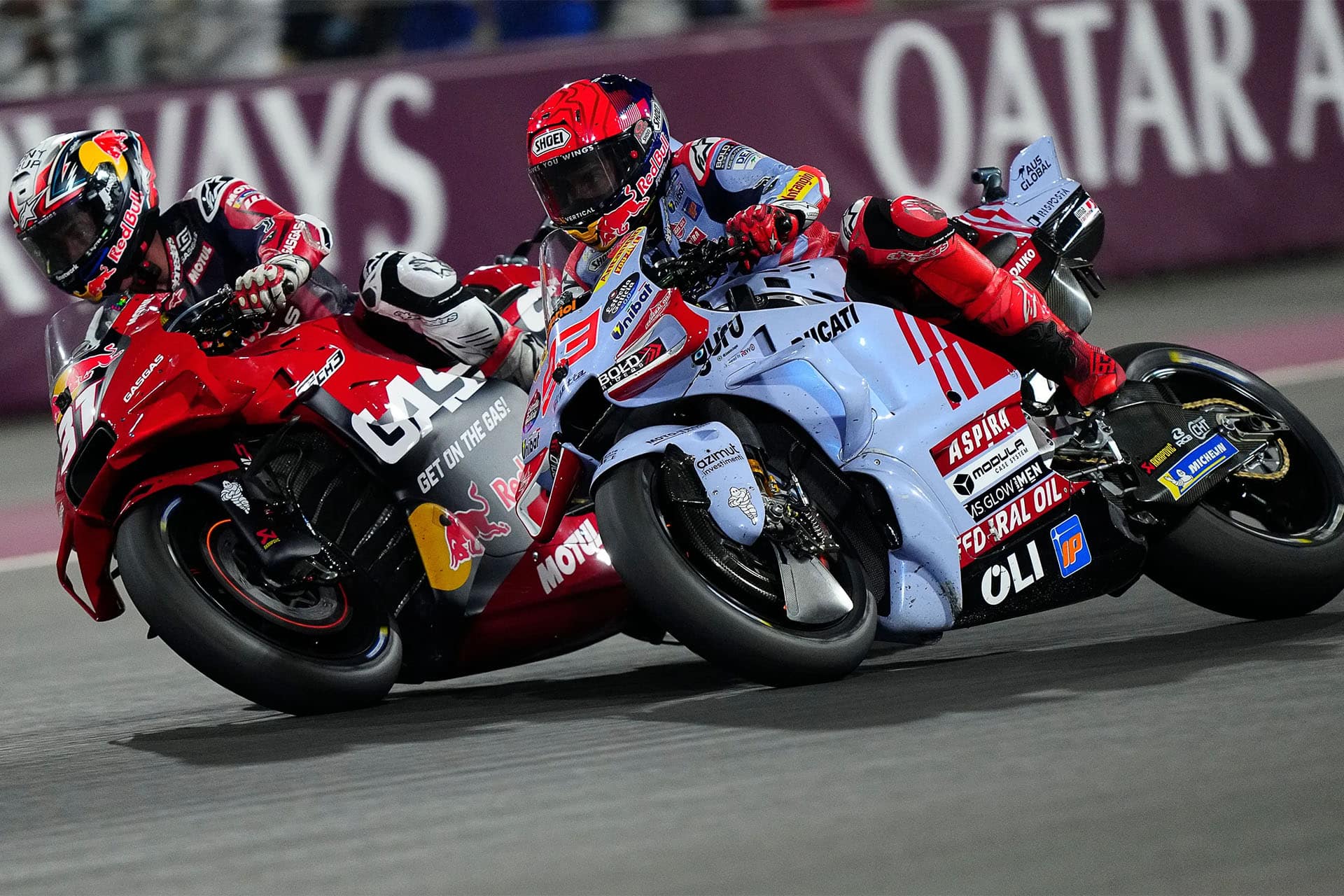 Acosta y Márquez se cruzaron pista y mostraron su talento