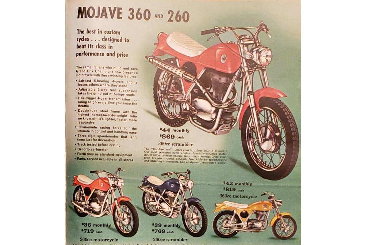 Motos de ensueño a la venta: Benelli Mojave scrambler 260 de 1968