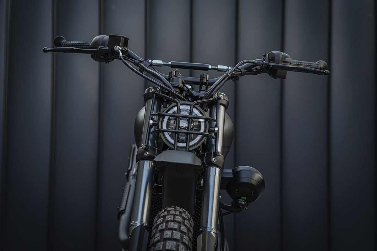 Triumph 400X "Diabolus Scrambler" by K-Speed