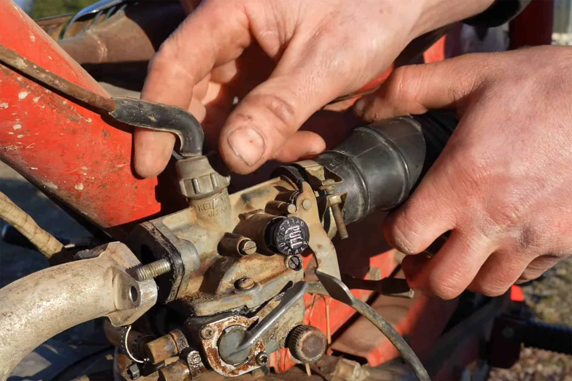 La suciedad era el gran problema de la moto
