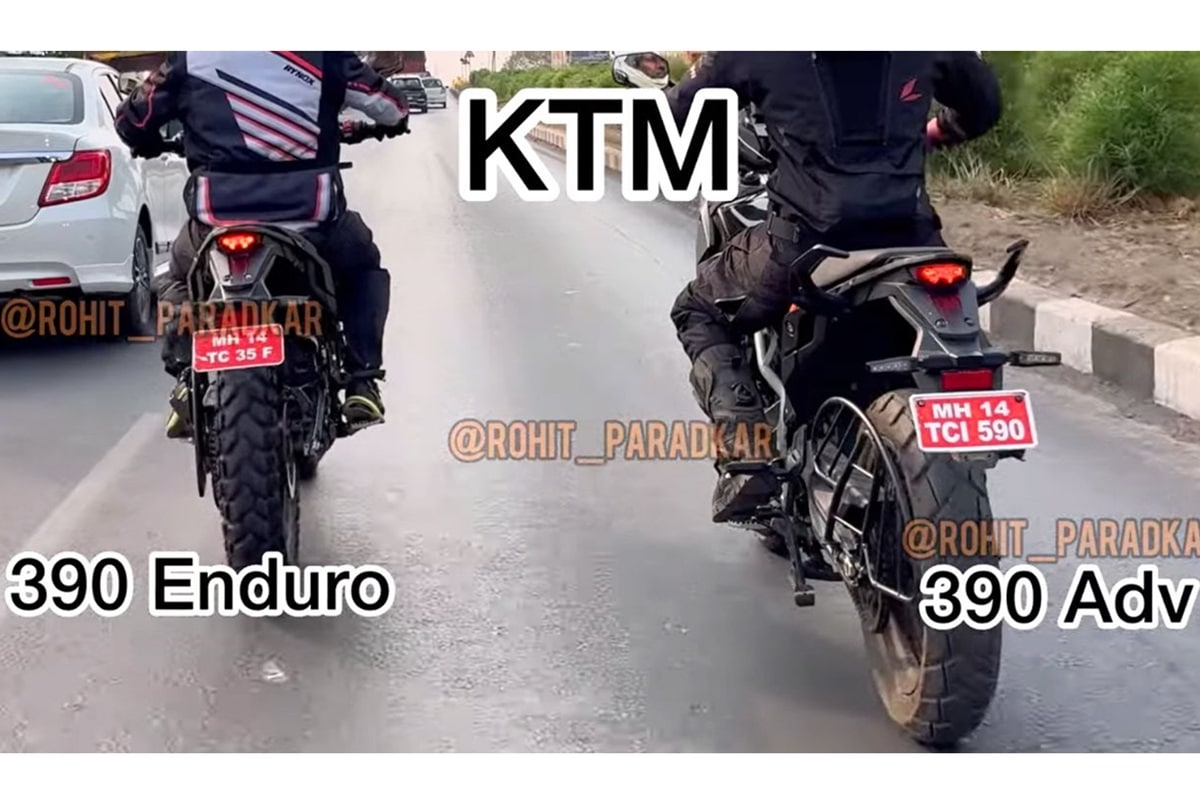 Las nuevas KTM 390 Adventure y 390 Enduro de pruebas entre el tráfico indio