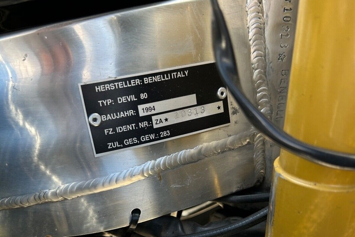Motos de ensueño a la venta: Benelli Devil 80 de 1994