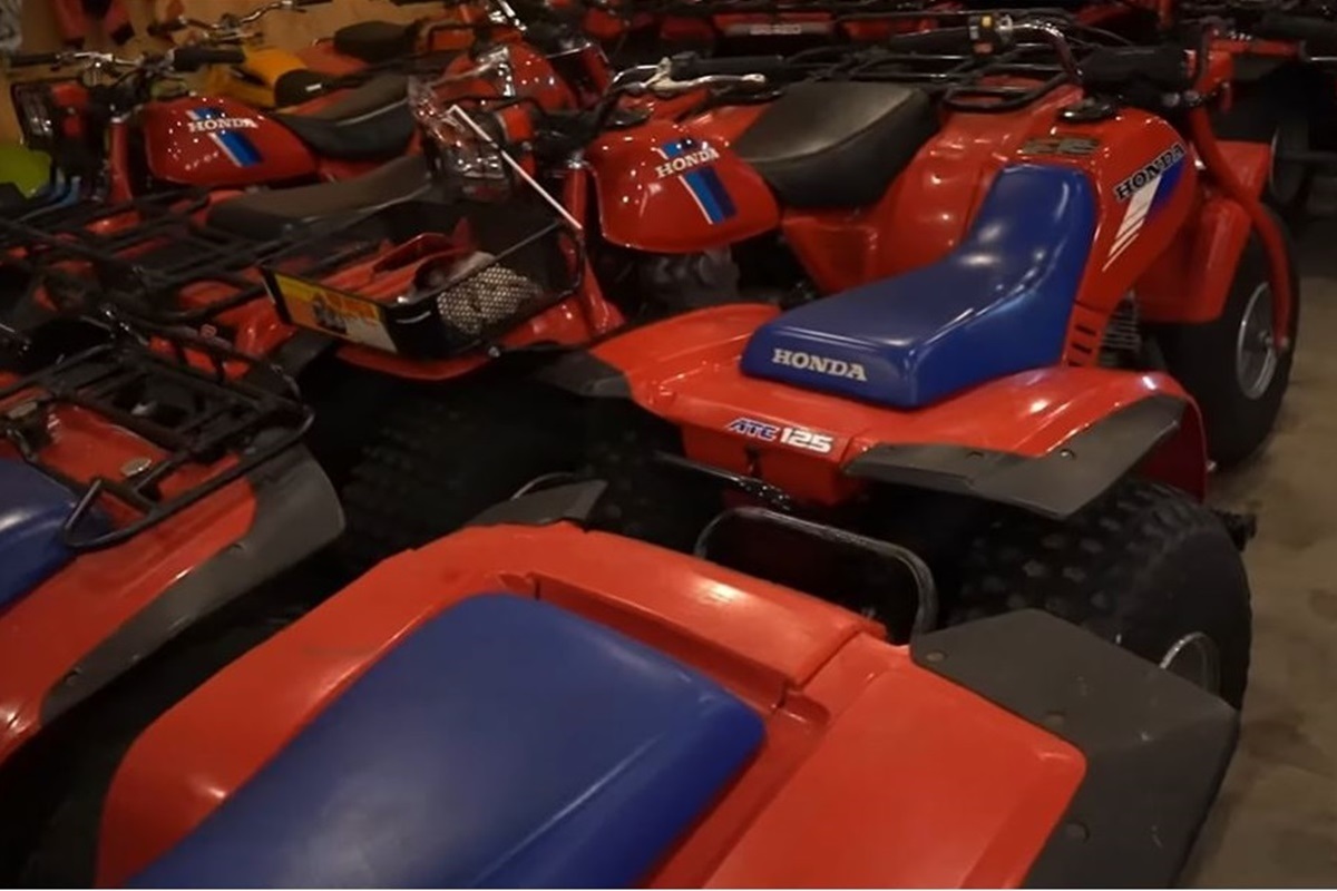 Esta es probablemente la mayor colección de Honda ATC del planeta