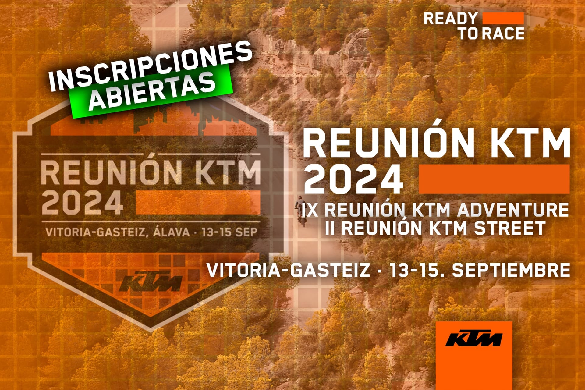 La Reunión KTM 2024 anuncia la apertura del plazo de inscripciones