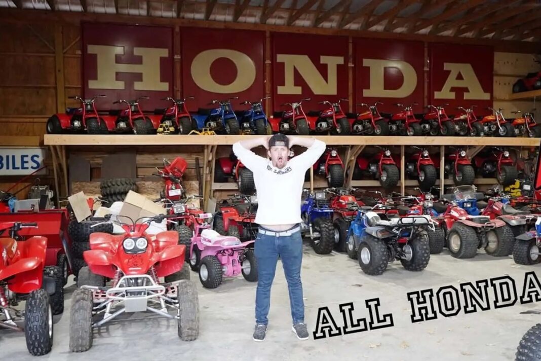 Esta es probablemente la mayor colección de Honda ATC del planeta