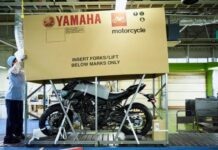 Yamaha embalaje de acero