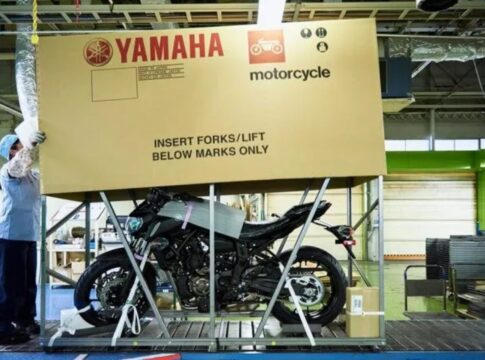 Yamaha embalaje de acero