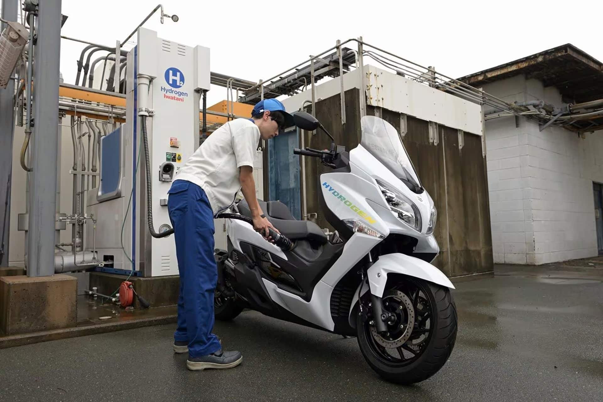 El Suzuki Burgman propulsado por hidrógeno en pleno proceso de desarrollo