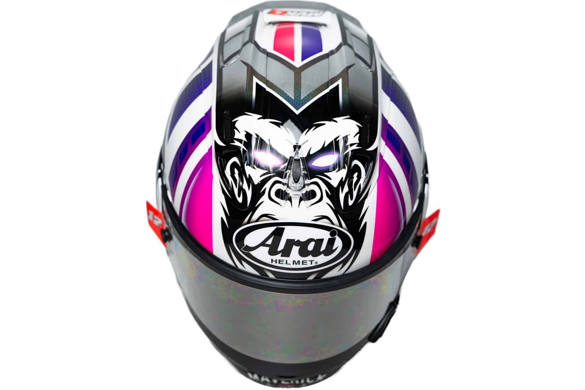 Maverick Viñales estrena un diseño muy especial en su casco en el GP Red Bull de San Marino