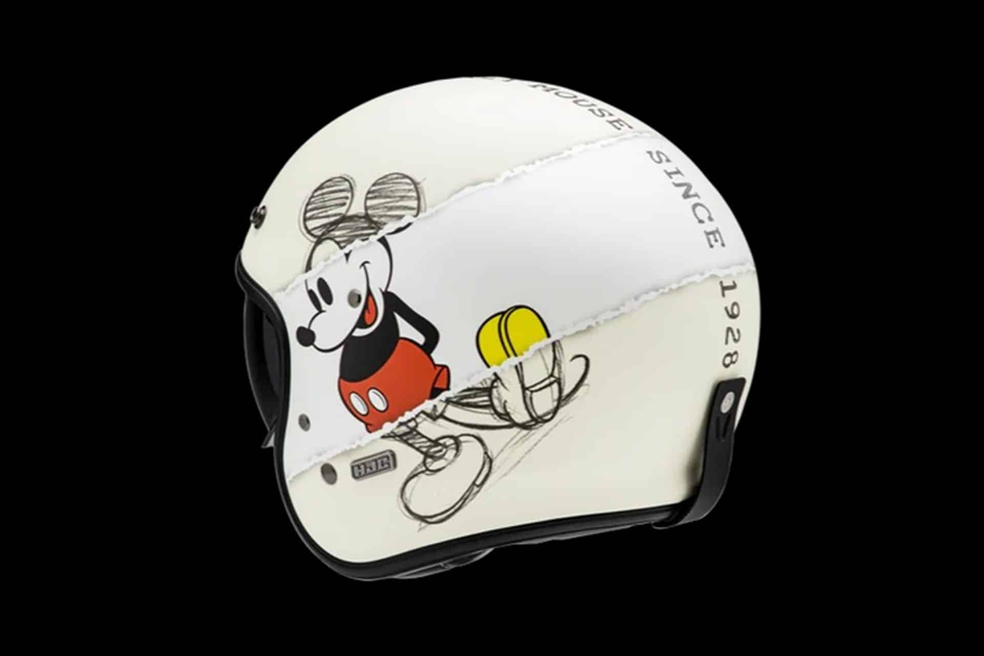Nuevo HJC V31 Disney Mickey Sketch: El casco jet homenaje al ratón más famoso de la gran pantalla