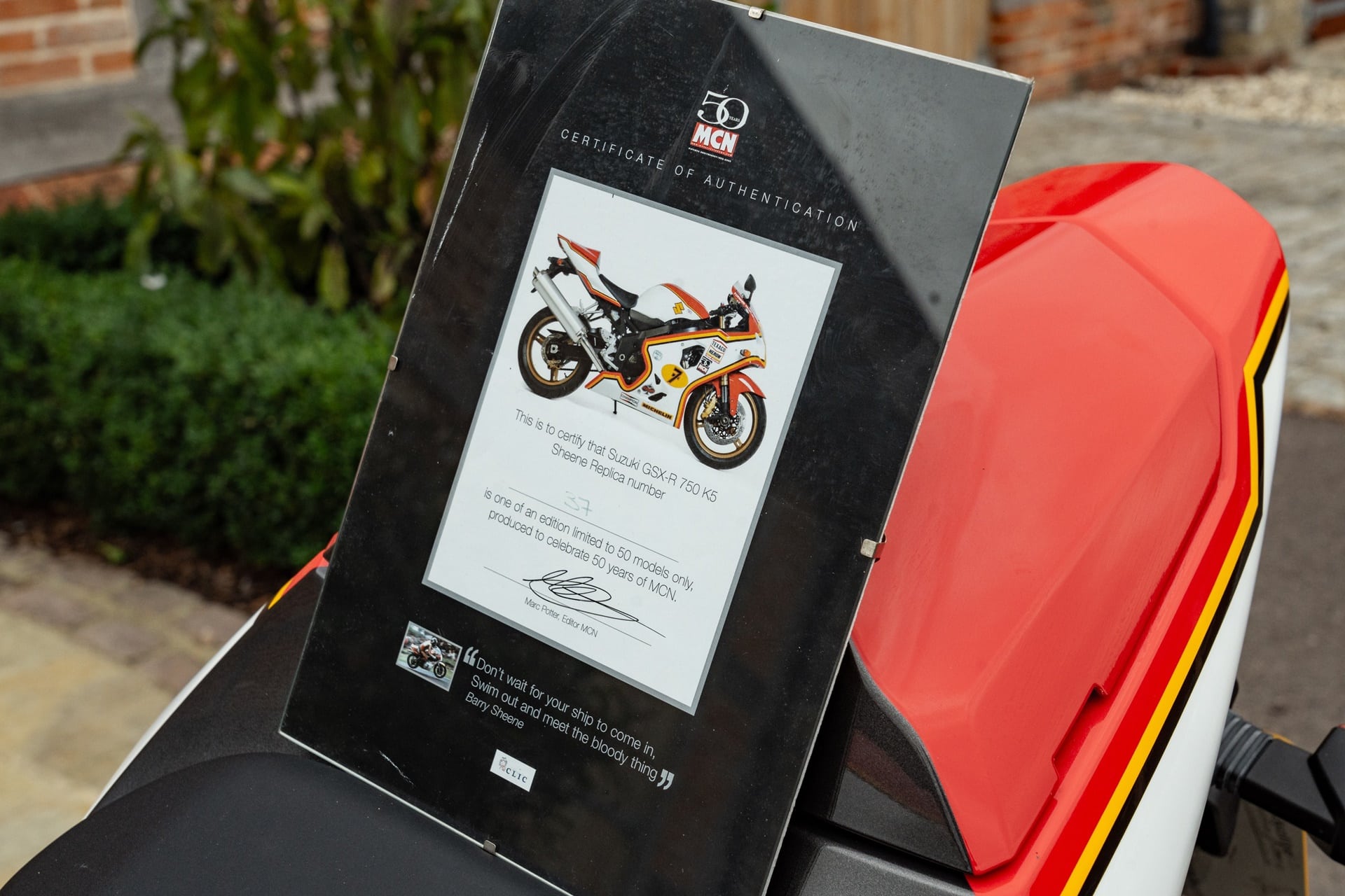 Motos de ensueño a la venta: Suzuki GSX-R750 K5 edición limitada Barry Sheene