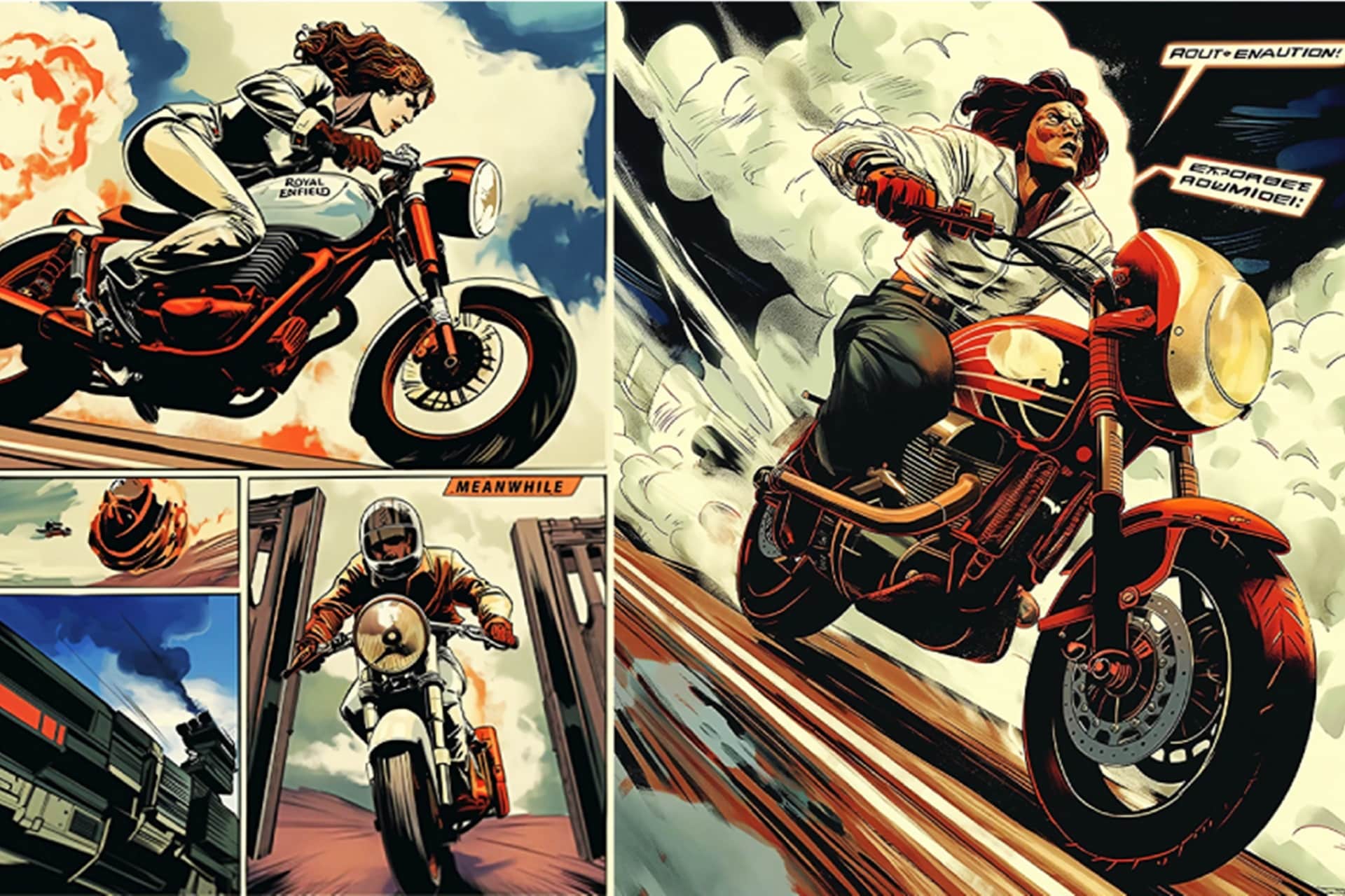 Art of Motorcycling: Royal Enfield viaja hasta el año 3000 imaginado el mundo sobre dos ruedas