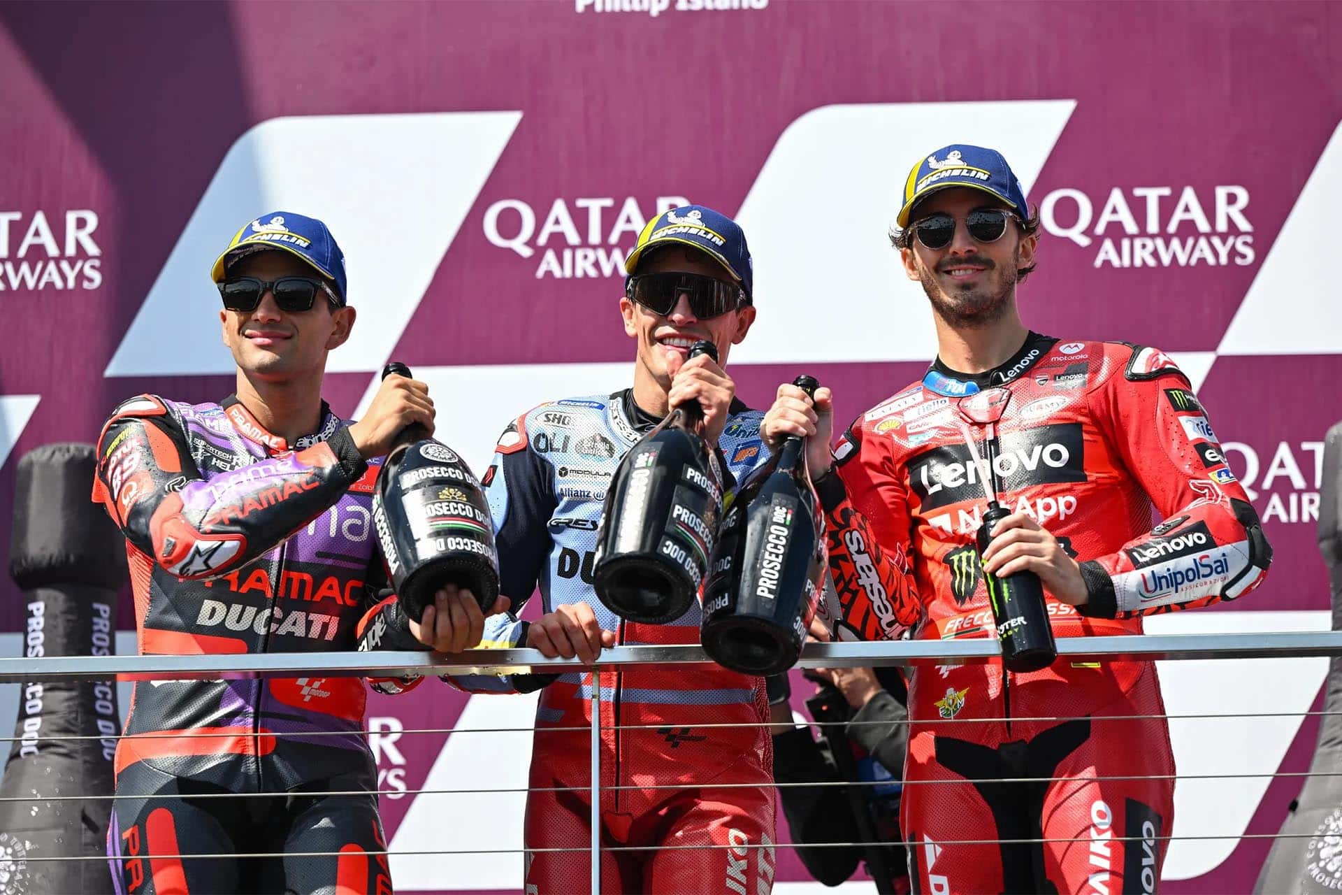 Martín, Bagnaia y Márquez han sido los grandes protagonistas
