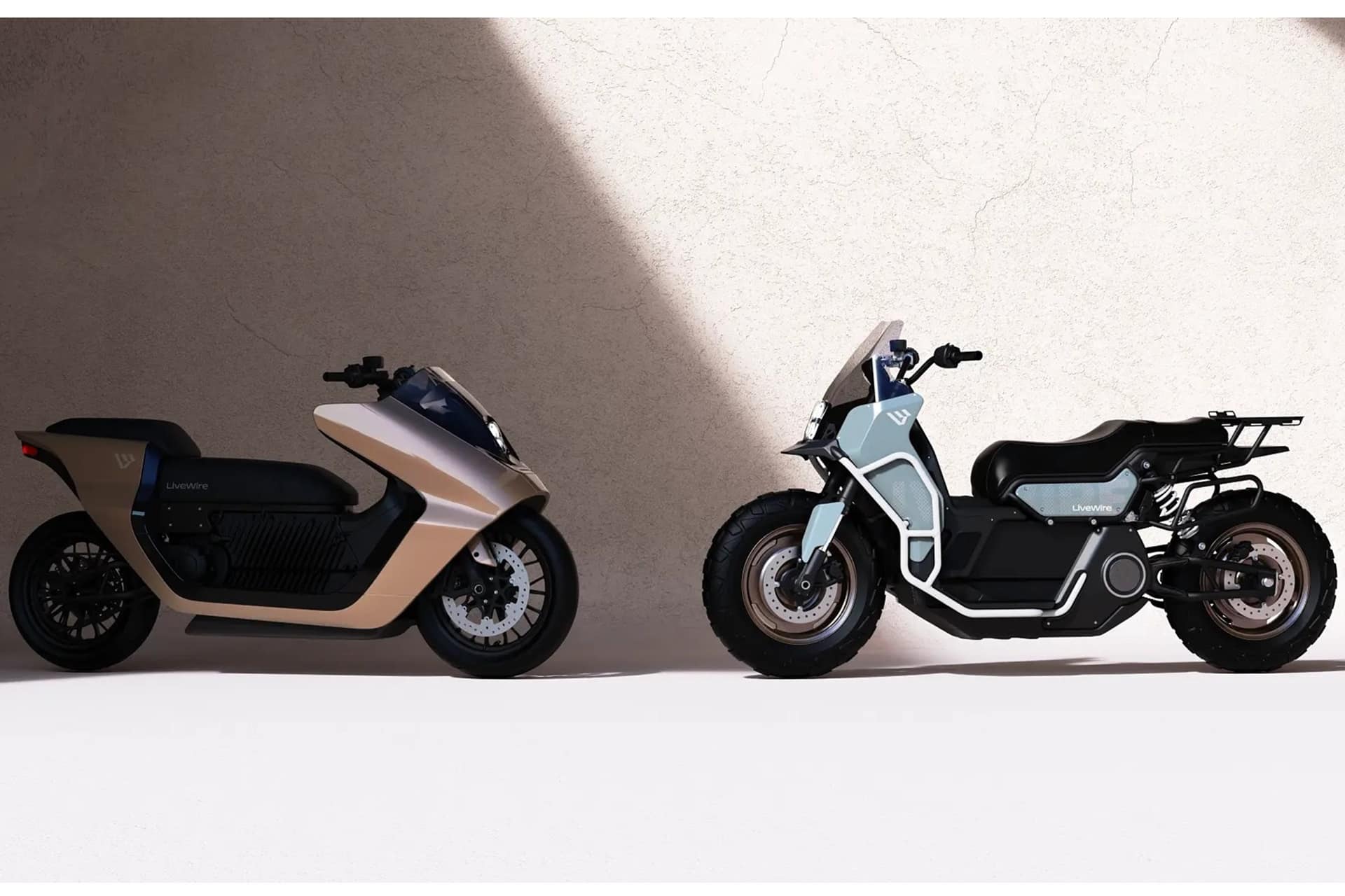 LiveWire presenta dos concepts de su primer maxi-scooter eléctrico con el apoyo de KYMCO