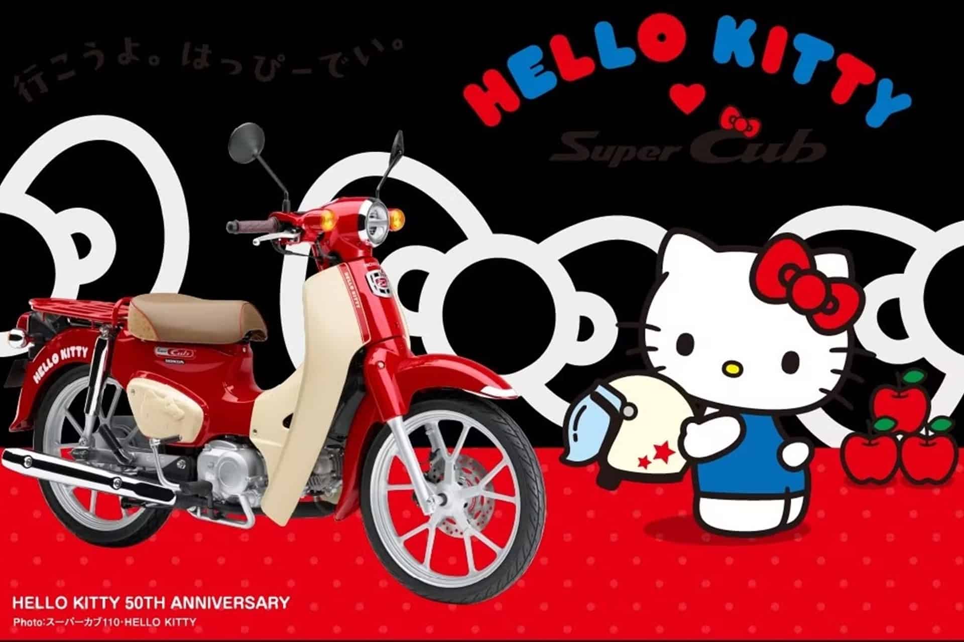 Honda celebra por todo lo alto el 50º Aniversario de Hello Kitty con una edición muy especial del Super Cub