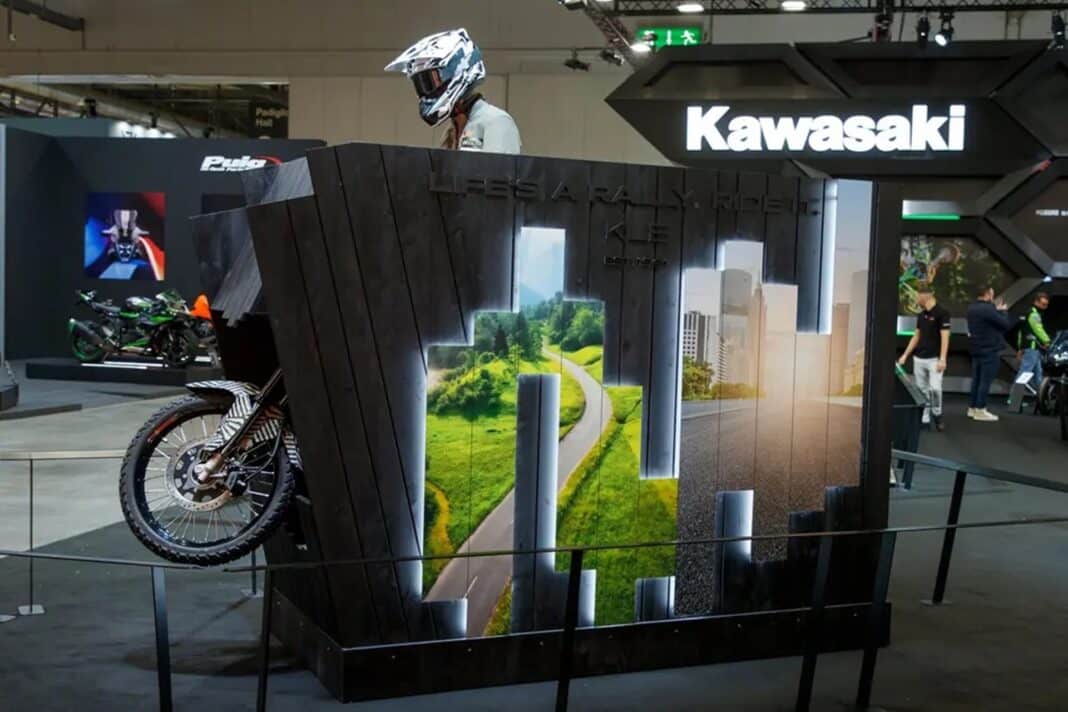 Las míticas siglas KLE 500 de Kawasaki podrían estar de vuelta el próximo año