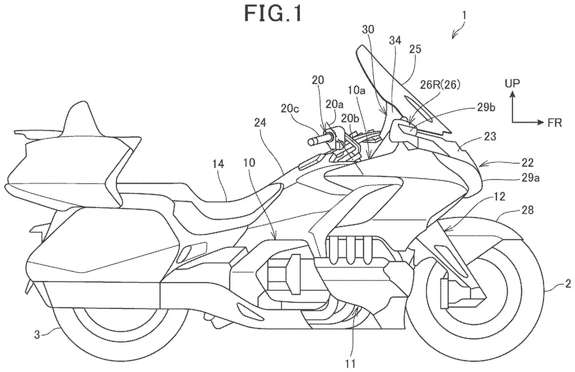 Honda registra en una nueva patente de sistema LiDAR para equiparlo en su actual Gold Wing