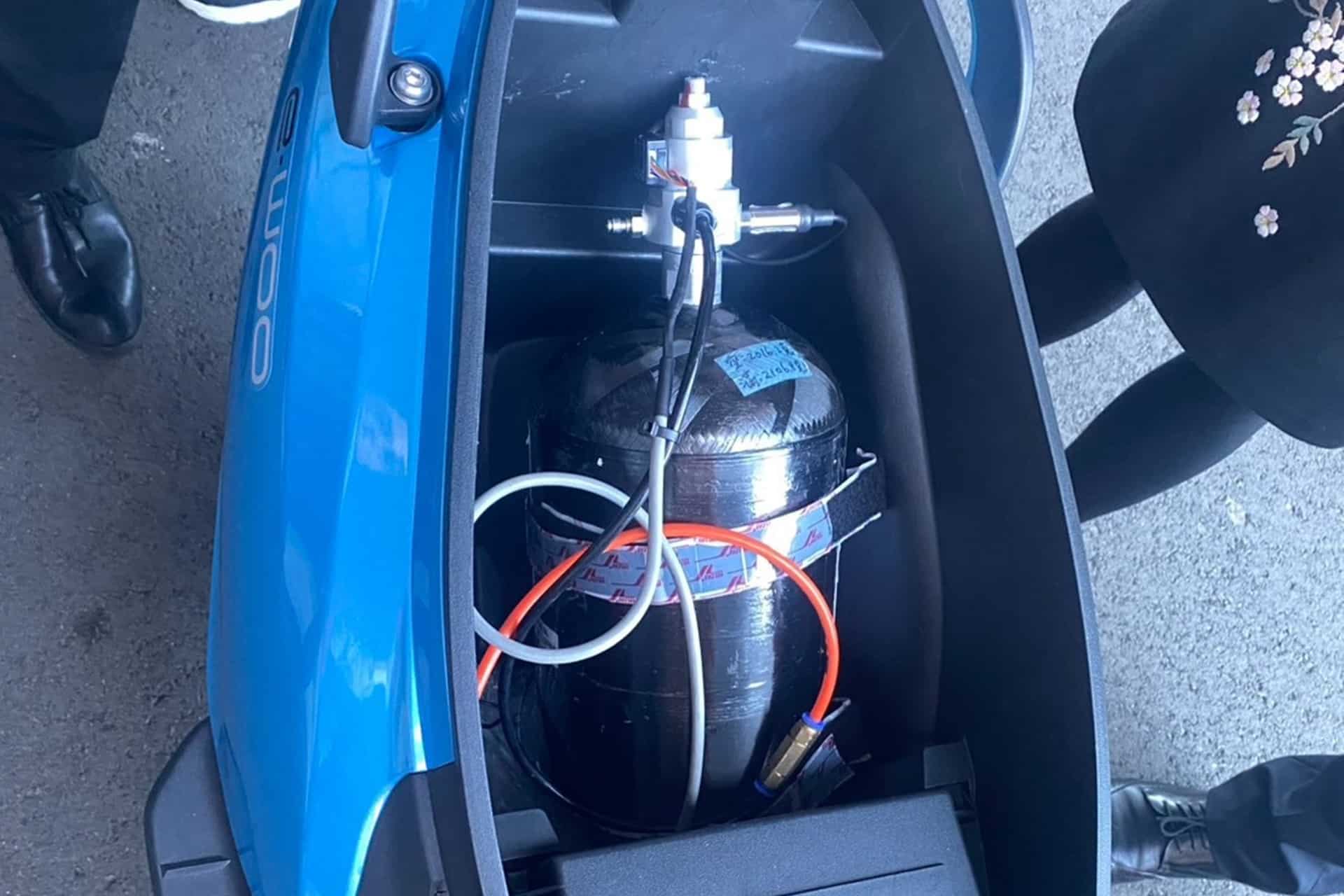 SYM completa la primera fase de pruebas con un scooter propulsado por pila de hidrógeno