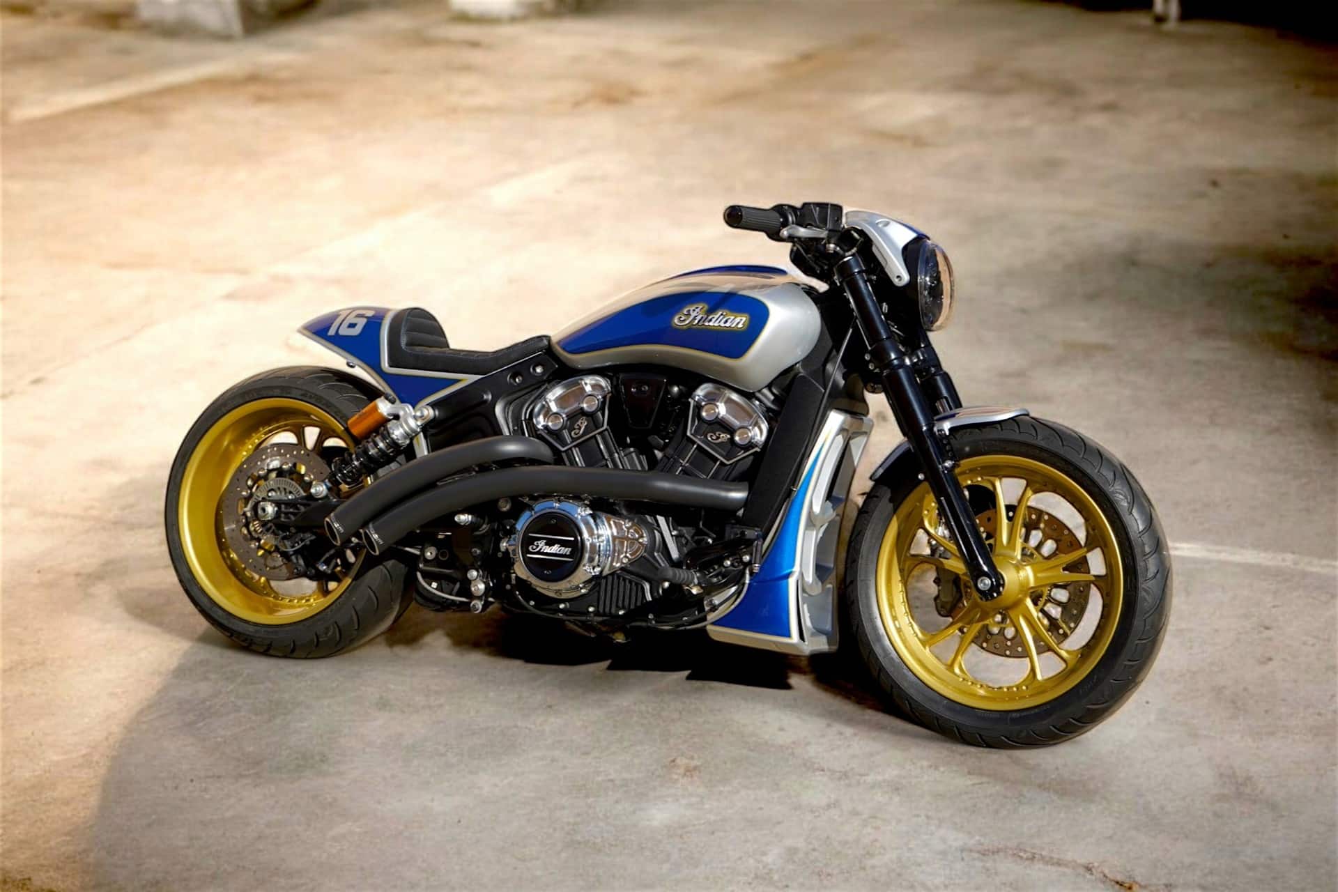 Indian Scout 240 Neoracer by LDK: Estilo café racer con un toque racing