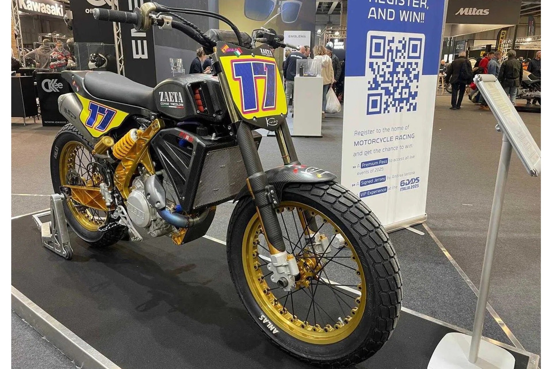 Zaeta DT450RS: El arma italiana para competir en el Mundial de Flat Track