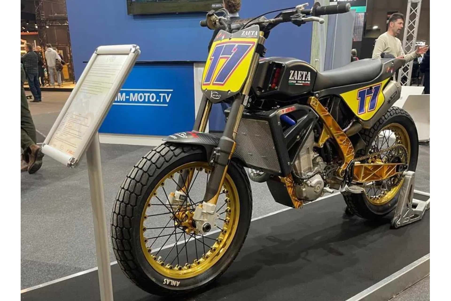 Zaeta DT450RS: El arma italiana para competir en el Mundial de Flat Track