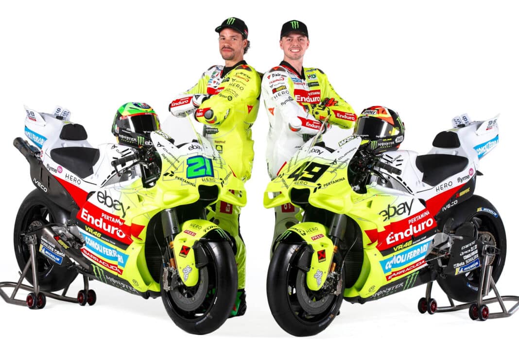 El VR46 muestra sus colores de guerra para 2025, pero no son de camuflaje…