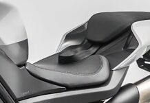 El cinturón de seguridad patentado por CFMoto podría incorporarse entre el equipamiento de serie de la nueva 750SS