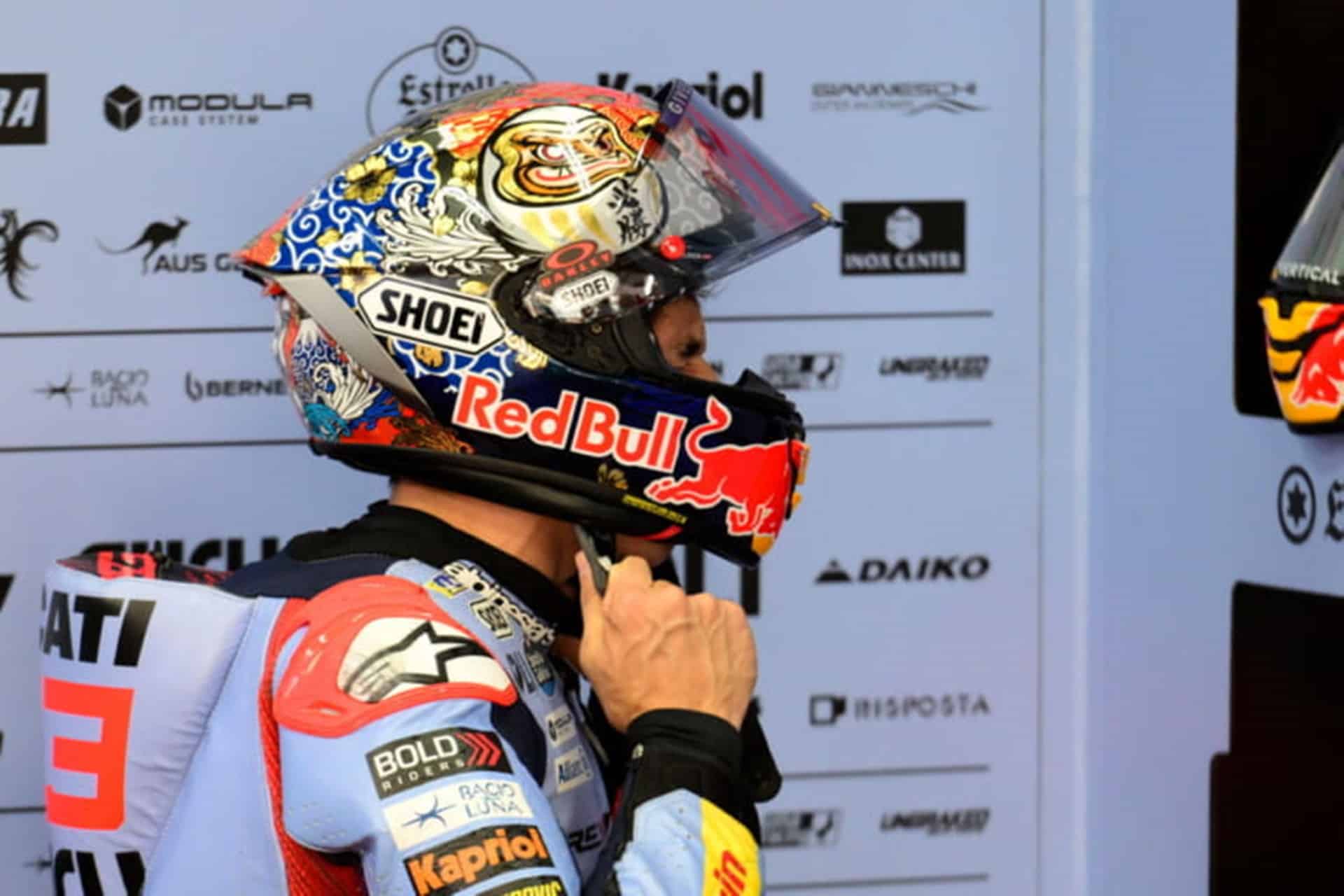 Shoei presenta su nueva librea X-Fifteen Márquez Motegi5, basada en la que Marc lució en el GP de Japón de 2024