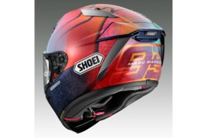 Shoei anuncia el nuevo casco de edición limitada Márquez Holi, sobre su buque insignia deportivo X-Fifteen