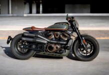 Antonio Orozco estrena su flamante Sportster 1250 S customizada por el equipo de LDK