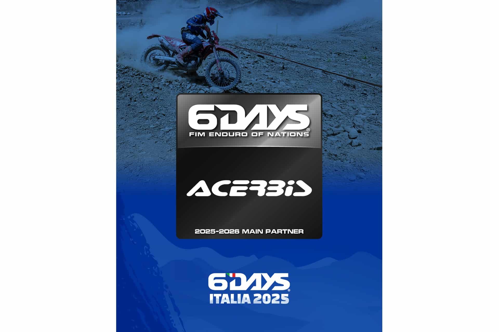 Acerbis seguirá siendo socio principal de los 6 Days FIM Enduro de las Naciones hasta 2026