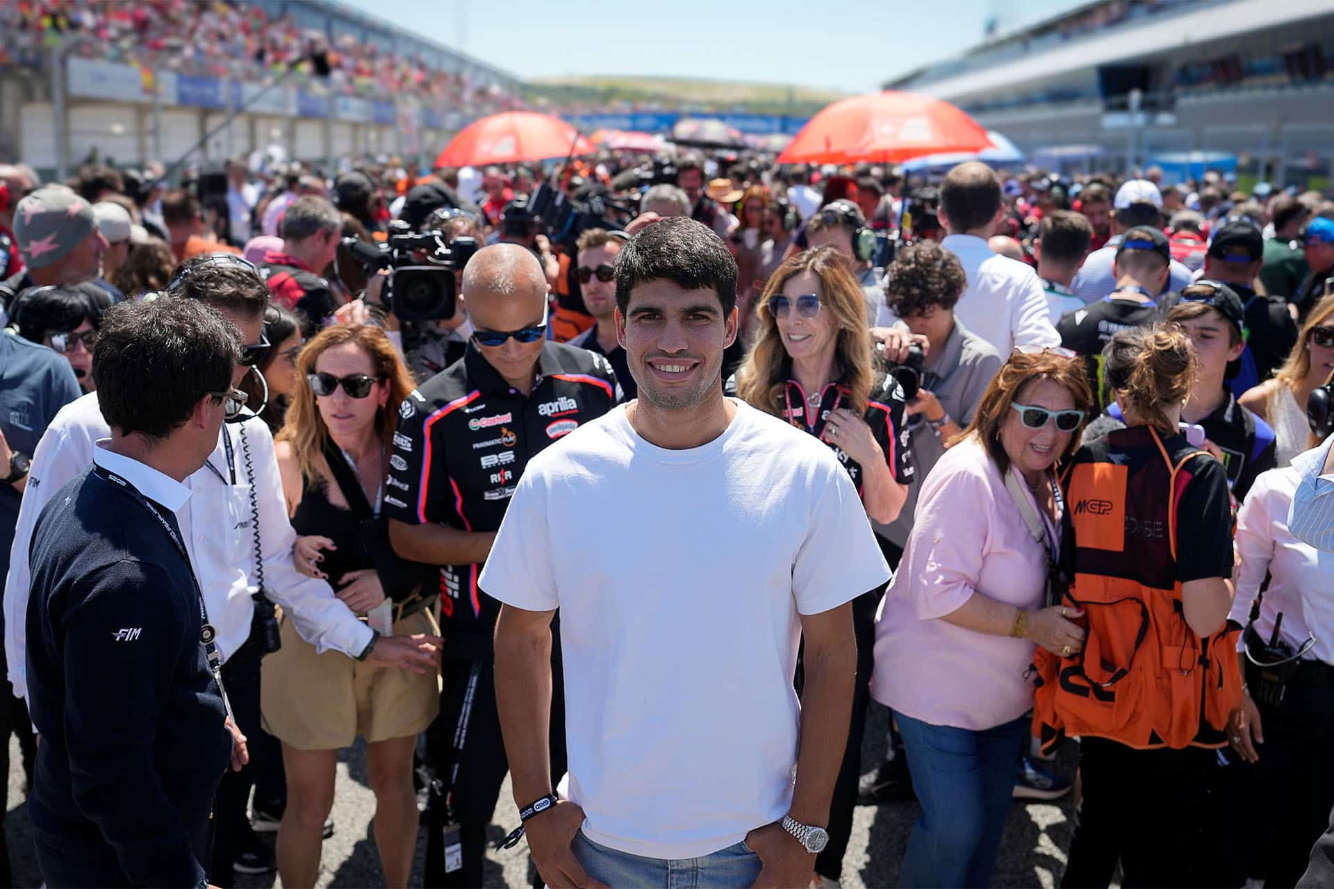 La parrilla del GP de España, este año con la visita de Carlos Alcaraz, es de las más concurridas de la temporada