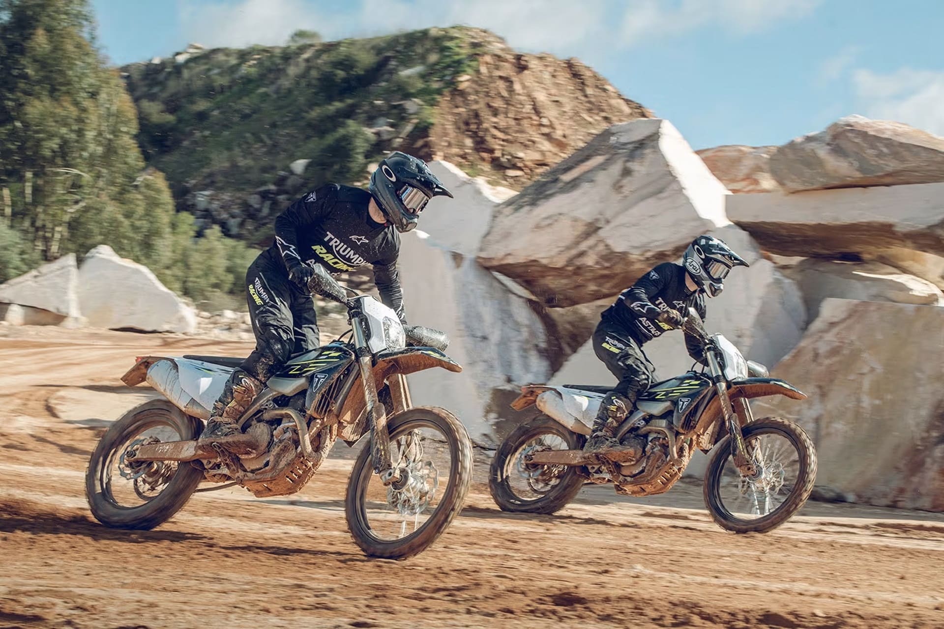 Triumph a punto de debutar en el Mundial EnduroGP 2025 con Galfer como patrocinador oficial