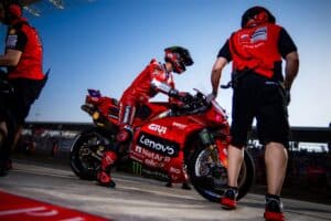 Bagnaia no lo ha montado en Losail