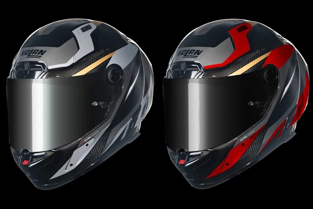 Nolan viste a su tope de gama, el X-804 RS Ultra Carbon, con los nuevos gráficos Lesmo