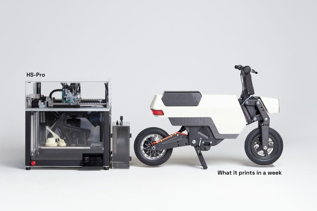 Pantheon Compo: La moto que puede fabricar en menos de una semana con una impresora en 3D