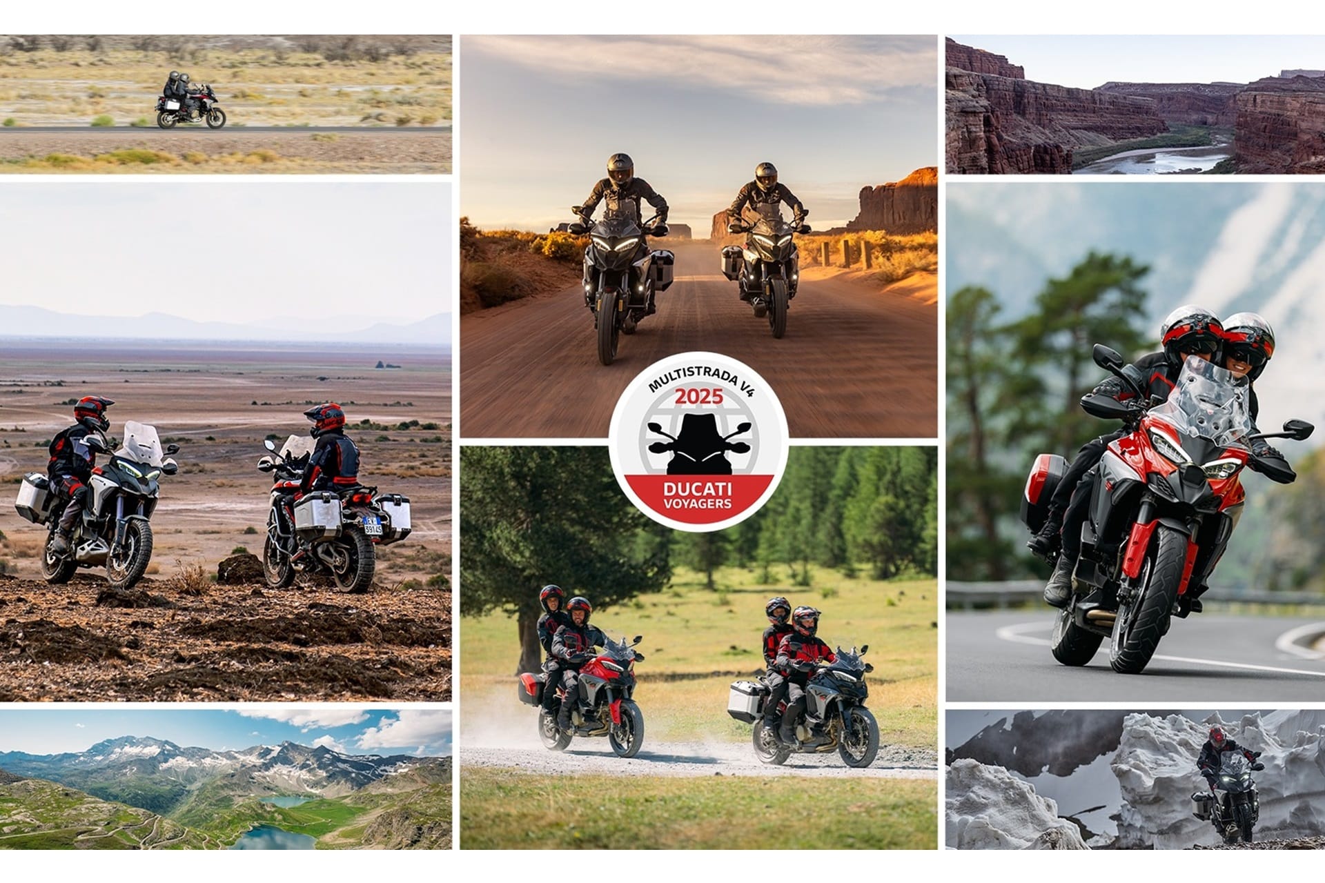 Multistrada V4 Voyagers 2025: Comparte los contenidos sobre tus viajes en el nuevo concurso internacional de Ducati