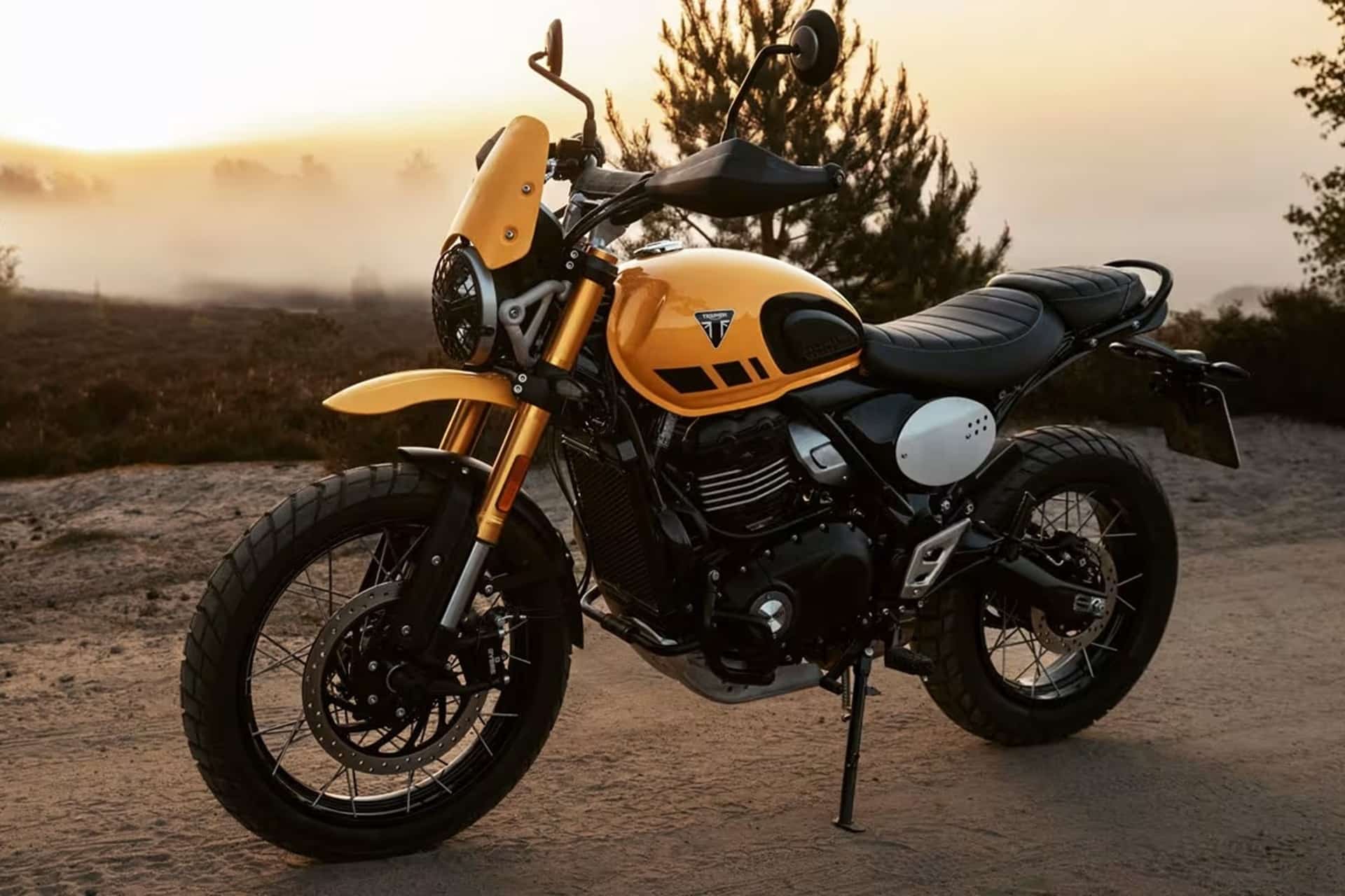 La Triumph Scrambler 400 XC, hace su debut en el mercado indio