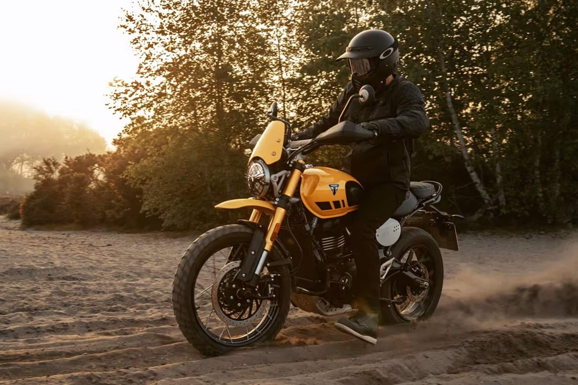 La Triumph Scrambler 400 XC, hace su debut en el mercado indio