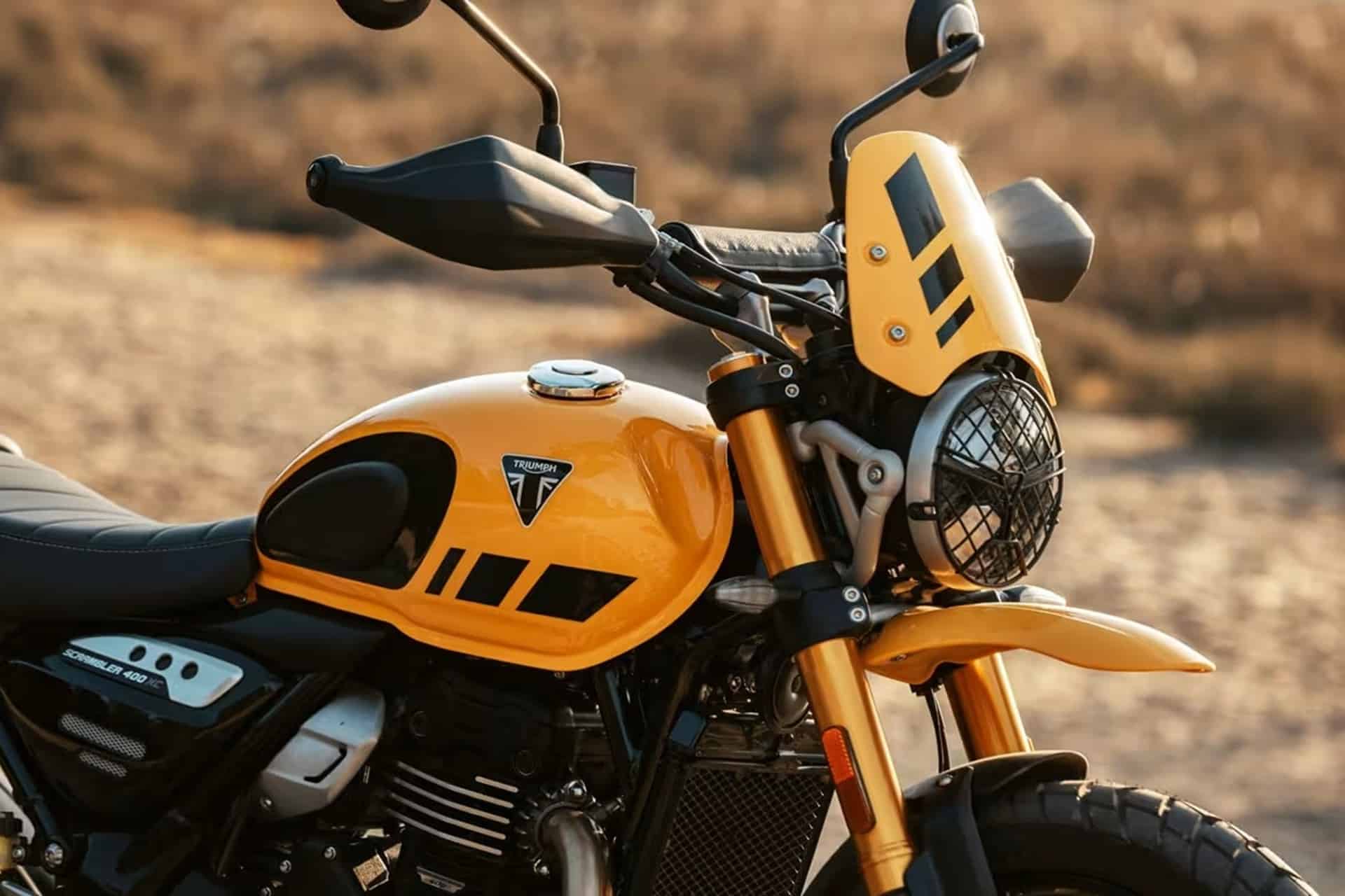 La Triumph Scrambler 400 XC, hace su debut en el mercado indio