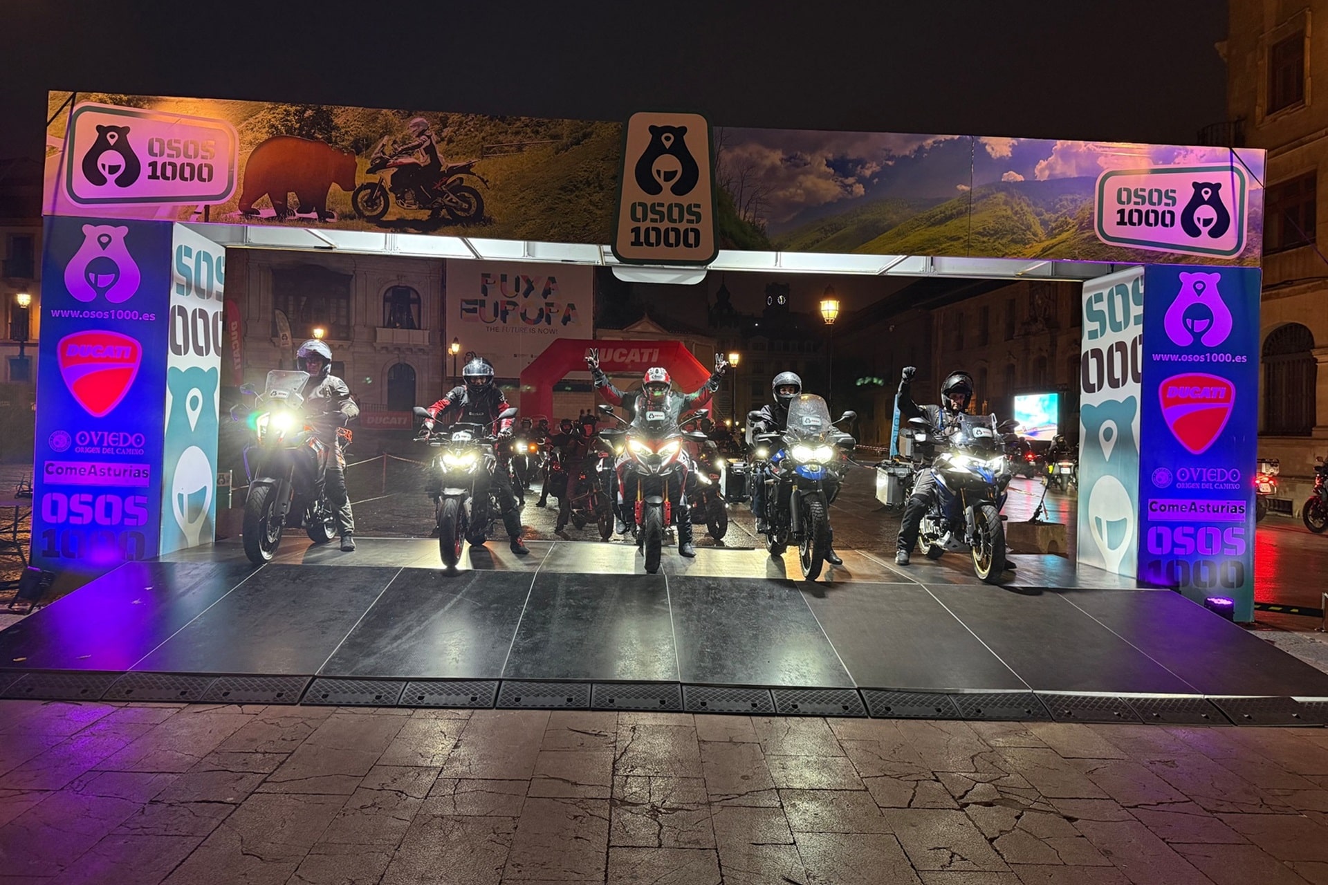 La 5ª edición de Osos 1000 logra reunir a más de 800 amantes del Mototurismo en el corazón de Asturias