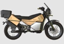 El diseño renderizado muestra una moto robusta y sencilla