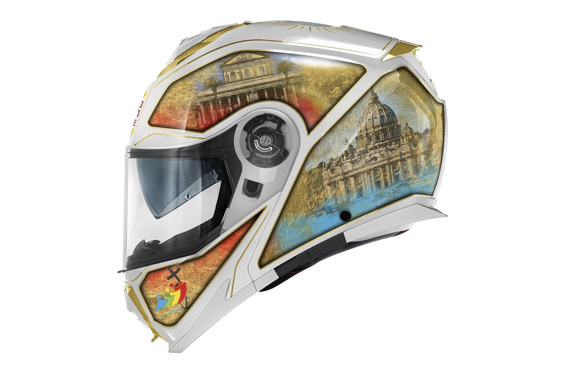 GIVI entrega un casco X.27 personalizado al Papa León XIV con motivo del Jubileo 2025