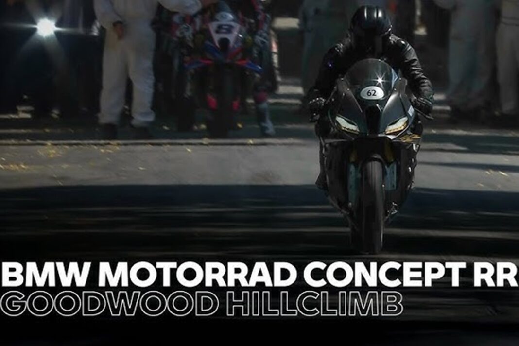 La BMW Concept RR rueda por primera vez en Goodwood 2025