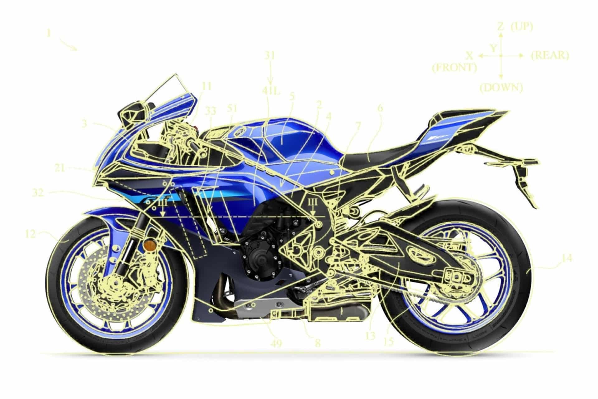 Yamaha R1 patente