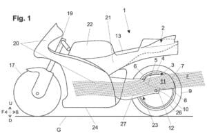Aprilia patenta soluciones aerodinámicas con efecto suelo para sus motos de calle
