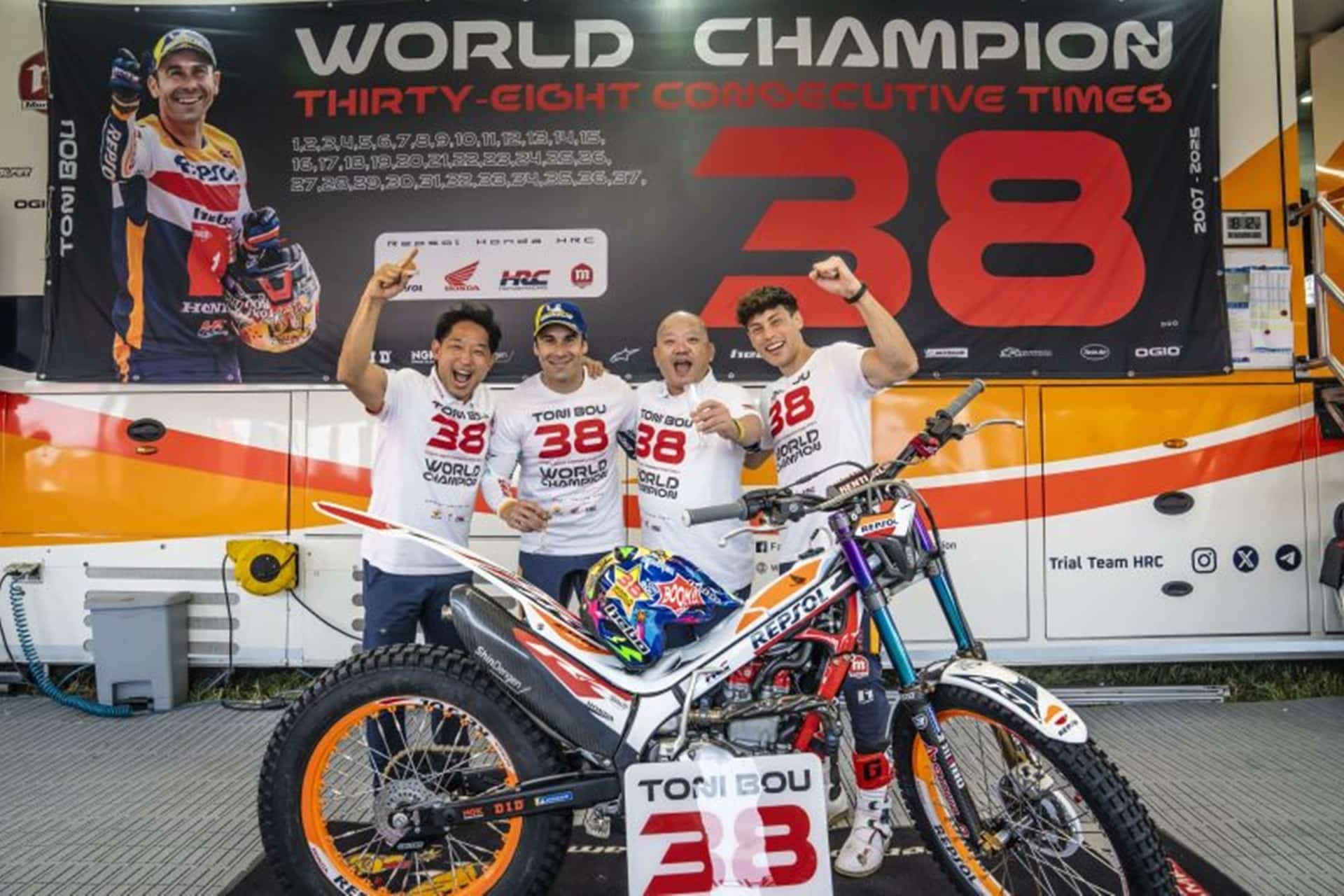 Toni Bou, la leyenda del trial, consigue su 38 título mundial