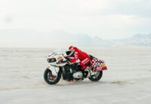 Tyler O'Hara a bordo de la Indian Challenger establece un nuevo récord de velocidad en las Salinas de Bonneville