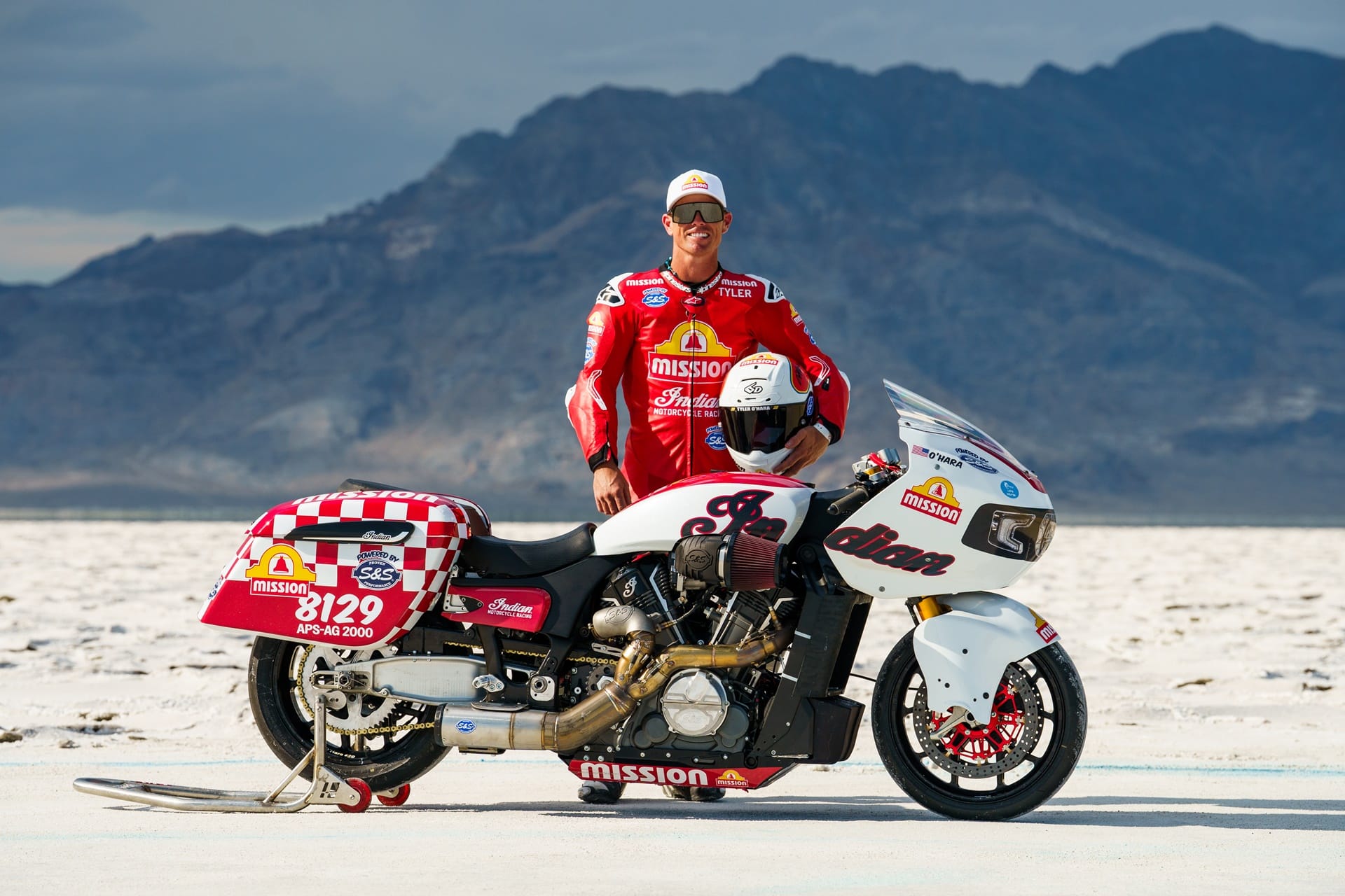 Tyler O'Hara a bordo de la Indian Challenger establece un nuevo récord de velocidad en las Salinas de Bonneville