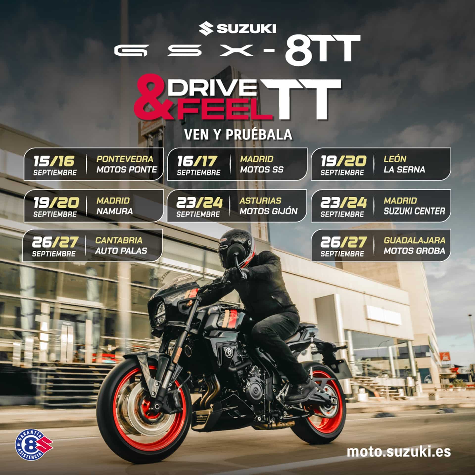 Suzuki lanza el GSX-8TT Drive & Feel Tour 2025